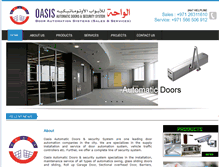 Tablet Screenshot of oasisdoors.com